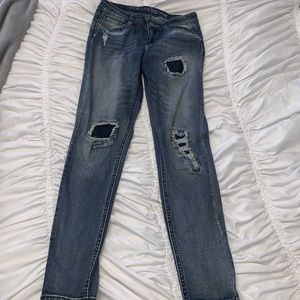 Super cute patchwork jeans
